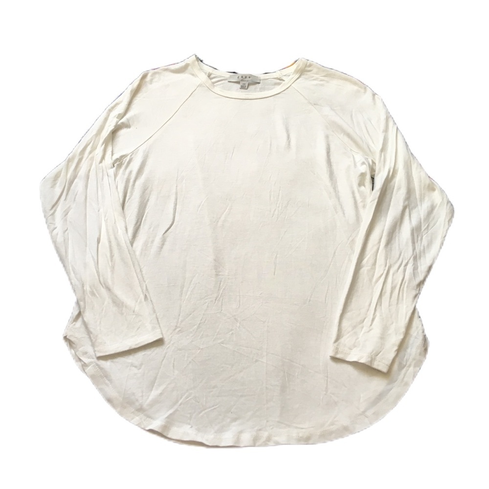 Gaze DTLA XS Soft White Longsleeve Blouse